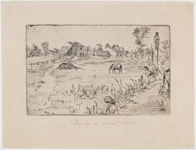 Paysage avec chevaux - James Abbott McNeill Whistler