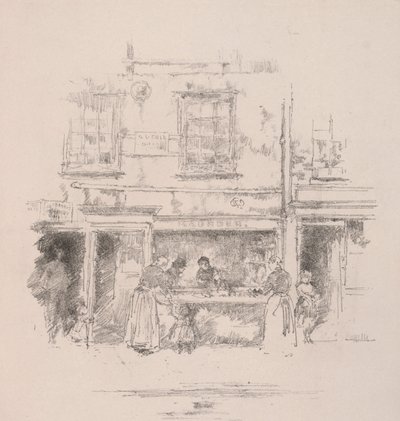 Boutique de poissons Maunders, Chelsea, 1890 - James Abbott McNeill Whistler