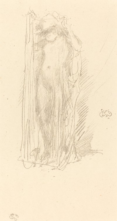 Drapé de modèle, vers 1889 - James Abbott McNeill Whistler