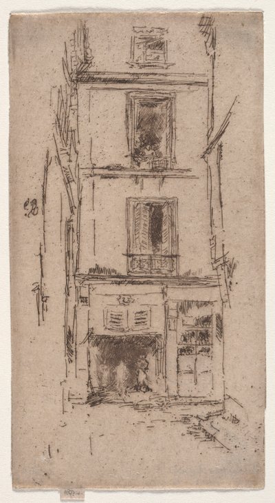 Rue des Bons Enfants, Tours - James Abbott McNeill Whistler