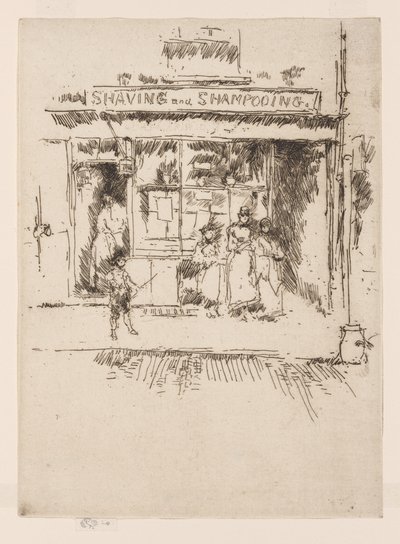 Rasage et shampooing, vers 1886-88 - James Abbott McNeill Whistler