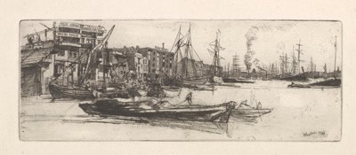 Entrepôts de la Tamise - James Abbott McNeill Whistler