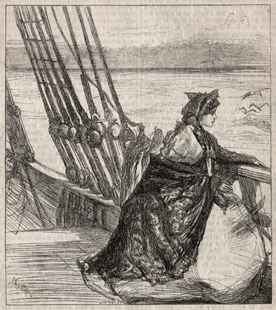 La fille du major : Adieu de Clara Vinrace à son père, 1862 - James Abbott McNeill Whistler