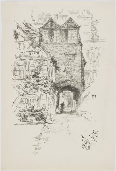 La Maison du Prêtre, Rouen, 1894-95 - James Abbott McNeill Whistler