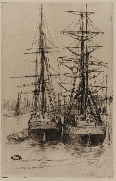 Les Deux Navires, 1875 - James Abbott McNeill Whistler
