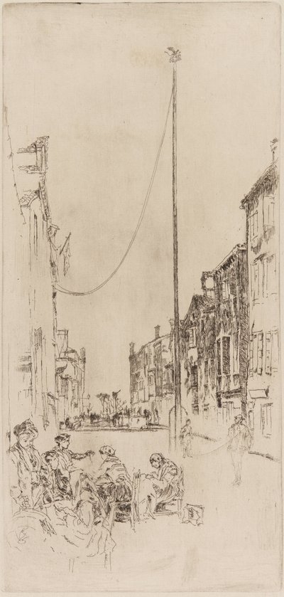 Le mât vénitien, 1879-1880 - James Abbott McNeill Whistler