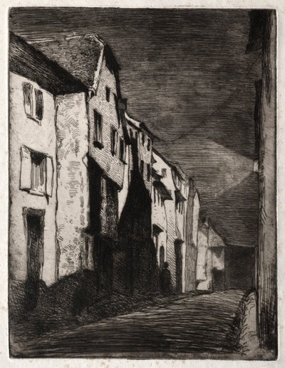 Douze eaux-fortes de la nature : Rue à Saverne, 1858 - James Abbott McNeill Whistler