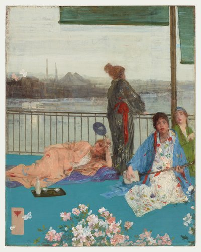 Variations de la couleur de la chair et du vert - Le balcon - James Abbott McNeill Whistler