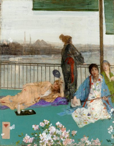 Variations de couleur chair et de vert : Le Balcon - James Abbott McNeill Whistler