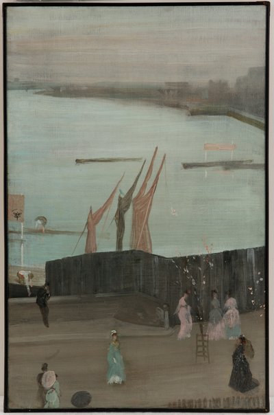 Variations en rose et gris : Chelsea - James Abbott McNeill Whistler