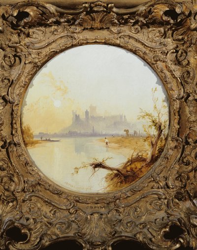 Vue du château de Windsor depuis la Tamise - James Baker Pyne