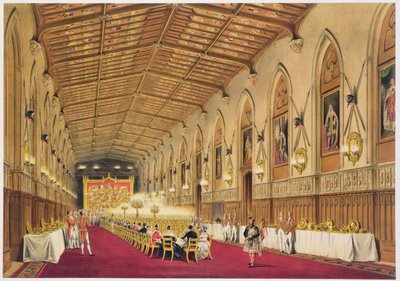 Salle Saint-Georges, château de Windsor, 1838 - James Baker Pyne