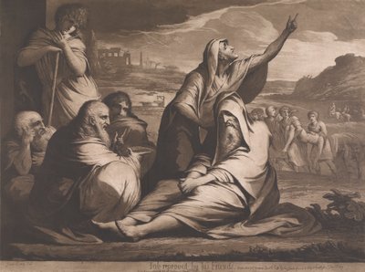 Job réprimandé par ses amis - James Barry