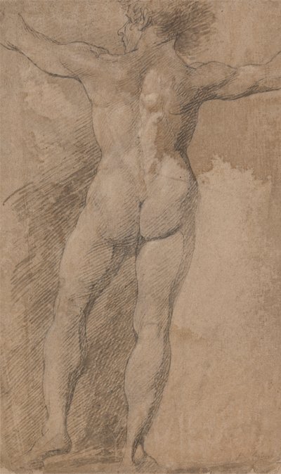 Homme avec les bras écartés vu de dos - James Barry