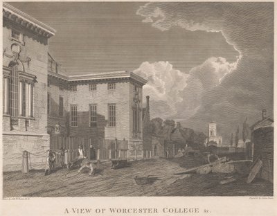 Vue du Worcester College, etc. - James Basire