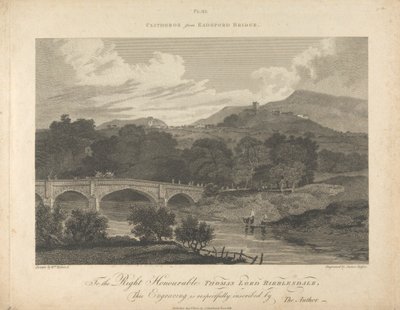 Clitheros depuis le pont d