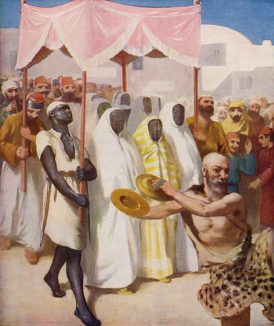 Une procession de mariée en ville - James Clark