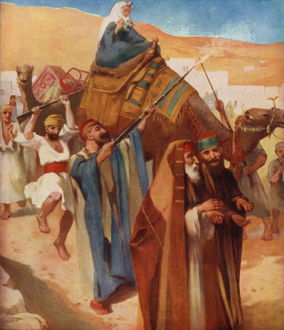 Une procession de mariée de village - James Clark