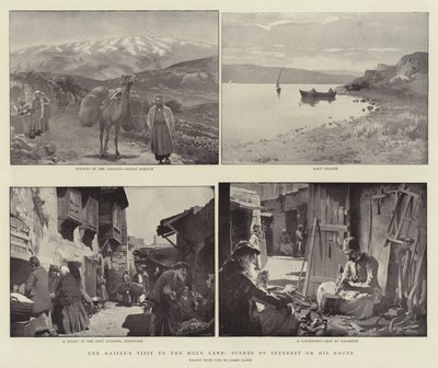 La visite du Kaiser en Terre Sainte, scènes d