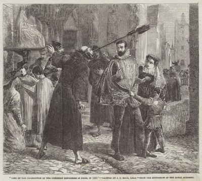 Temps de la Persécution des Réformateurs Chrétiens à Paris, en 1559 - James Clarke Hook