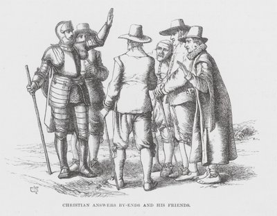 Christian répond à By-Ends et ses amis (gravure) - James Dawson Watson