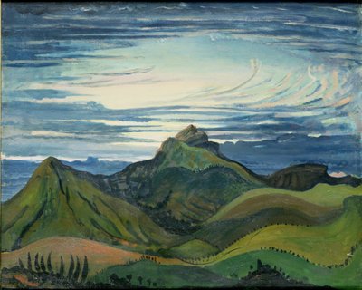 Coucher de soleil dans les Pyrénées, vers 1912-13 - James Dickson Innes