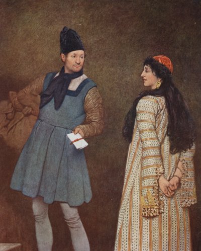 Le Marchand de Venise de Shakespeare : Jessica et Launcelot - James Dromgole Linton