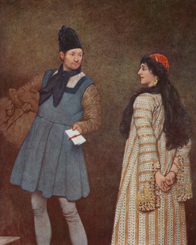 Le Marchand de Venise de Shakespeare : Jessica et Launcelot - James Dromgole Linton