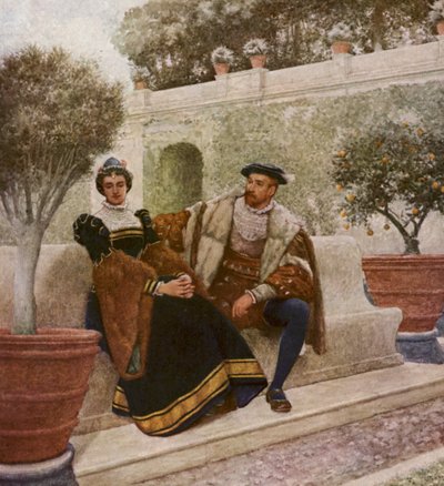 Le Marchand de Venise de Shakespeare : Lorenzo et Jessica - James Dromgole Linton