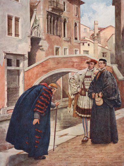 Le Marchand de Venise : Shylock, Bassanio et Antonio - James Dromgole Linton