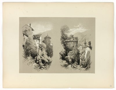 Beaufort et Serves, des Sélections pittoresques - James Duffield Harding