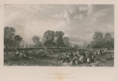 Hyde Park en 1851 - James Duffield Harding