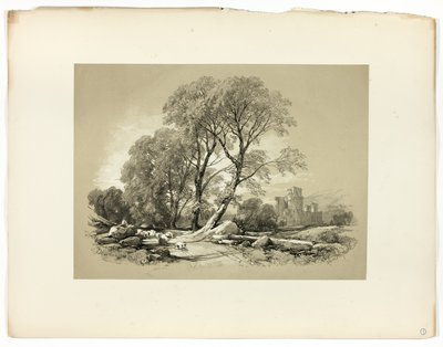 Château de Leicester, de Sélections pittoresques - James Duffield Harding