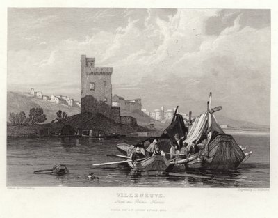Villeneuve depuis le Rhône - James Duffield Harding