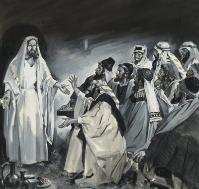 Thomas, qui doute, voit le Christ après la résurrection - James Edwin McConnell