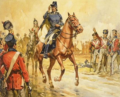 Le duc de Wellington rassemble ses troupes - James Edwin McConnell