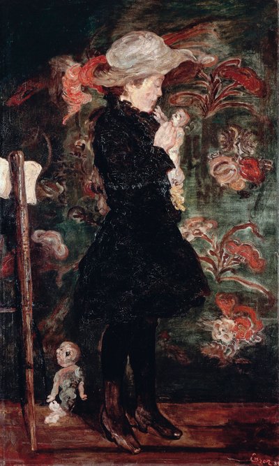 Enfant avec poupée (Madchen mit Puppe) - James Ensor