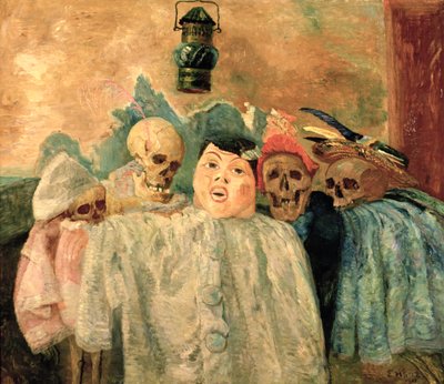 Pierrot et Squelettes - James Ensor