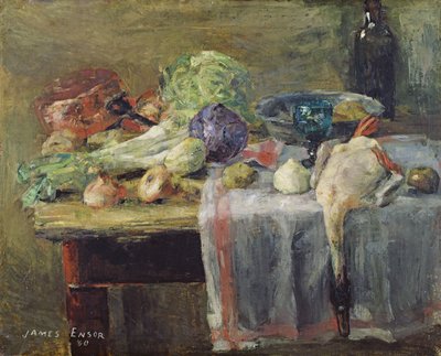 Nature morte avec canard - James Ensor