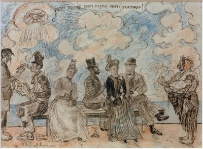 En bas la peste, en haut la peste, partout la peste - James Sidney Ensor