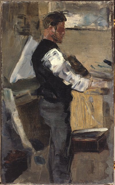 Willy Finch dans le studio, c.1880-82 - James Ensor