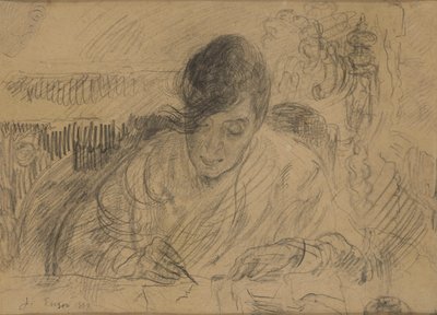 Femme écrivant une lettre (sœur d’Ensor) - James Ensor