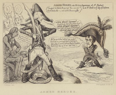 Héros armés : Le Premier ministre britannique Henry Addington confrontant Napoléon et la menace d