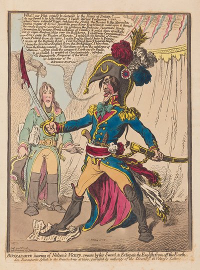 Bonaparte apprenant la victoire de Nelson jure par son épée d