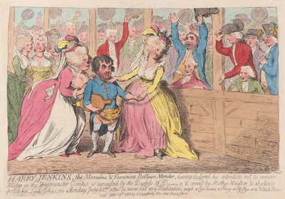 Harry Jenkins, le réparateur de soufflets masculin et féminin - James Gillray