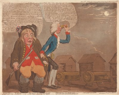John Bull tourmenté - ou - Les oies alarmant le Capitole - James Gillray