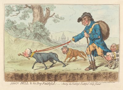 John Bull et son chien Faithful ; - « C