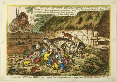 Plus de cochons que de tétines - James Gillray