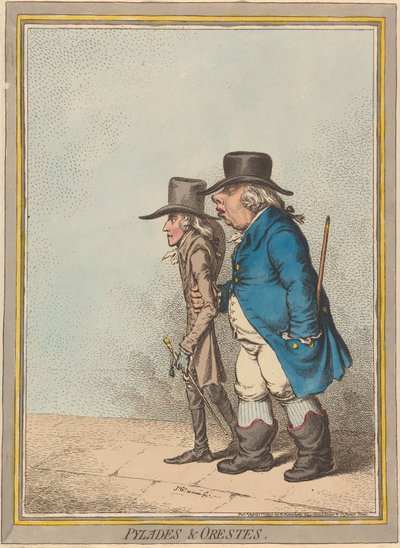 Pylades & Orestes (Statthalter & sein Sekretär) - James Gillray