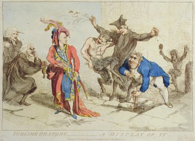 Oration sublime : une démonstration - James Gillray